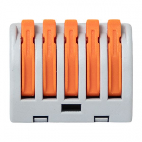 Клемма строительно-монтажная СМК 222-415 5-проводная 0.08-2.5кв.мм с рычагом (уп.100шт) PROxima EKF plc-smk-415 plc-smk-415