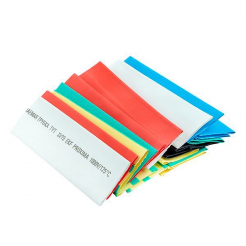 Набор трубок термоусадочных тонкостен. 20/10 (7 цветов по 3шт 100мм) EKF tut-n-20 tut-n-20