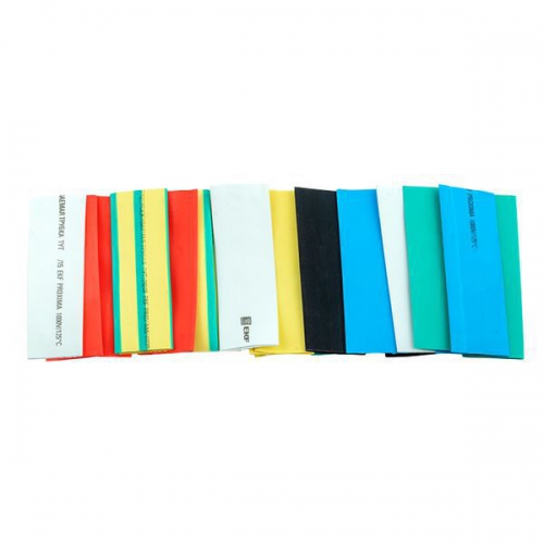 Набор трубок термоусадочных тонкостен. 20/10 (7 цветов по 3шт 100мм) EKF tut-n-20 tut-n-20