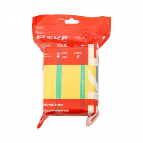 Набор трубок термоусадочных тонкостен. 50/25 (7 цветов по 3шт 100мм) EKF tut-n-50 tut-n-50
