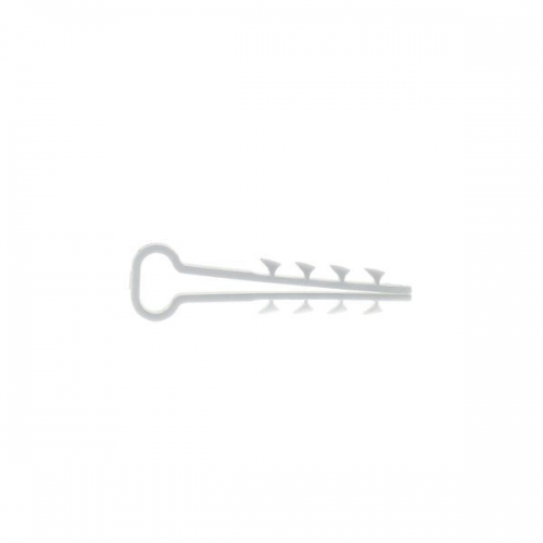 Дюбель-хомут d6х12мм для плоского кабеля полипропилен бел. (уп.50шт) EKF plc-cd-6x12w plc-cd-6x12w