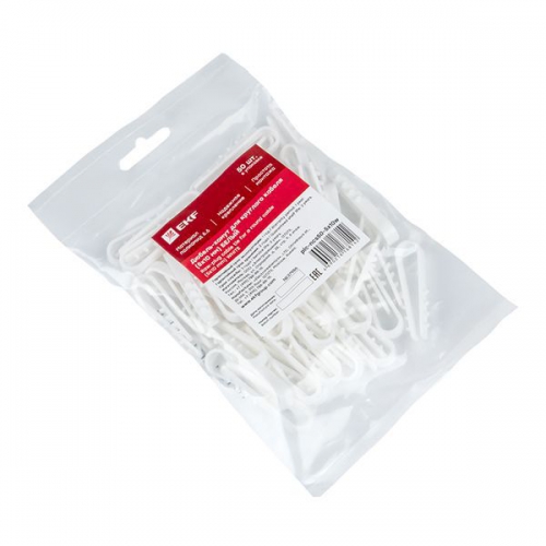 Дюбель-хомут d5-10мм для круглого кабеля бел. (уп.50шт) PROxima EKF plc-ncs50-5x10w plc-ncs50-5x10w