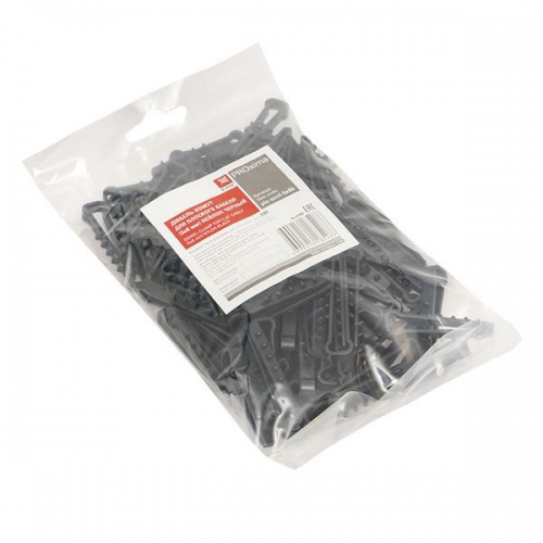 Дюбель-хомут d5-8мм для плоского кабеля нейлон черн. (уп.100шт) PROxima EKF plc-nccf-5x8b plc-nccf-5x8b