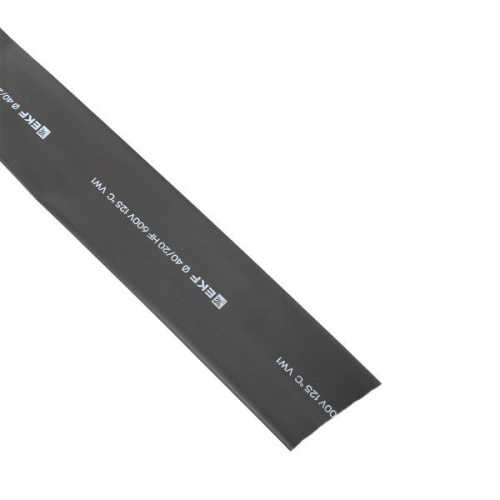 Трубка термоусадочная ТУТ нг 40/20 черн. (уп.50м) EKF tut-40-b tut-40-b