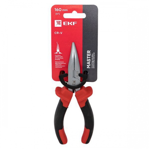 Длинногубцы изогнутые 160мм Master Basic EKF dgi-160-mas dgi-160-mas