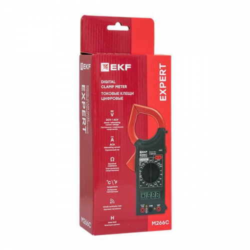 Клещи токовые цифровые M266C Expert EKF In-180702-pc266C In-180702-pc266C