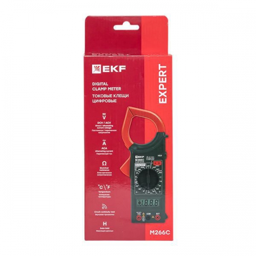 Клещи токовые цифровые M266C Expert EKF In-180702-pc266C In-180702-pc266C