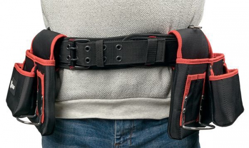 Сумка-пояс двухсекционная усиленная с двухшпеньковым ремнем С-12 Master EKF c-12 c-12