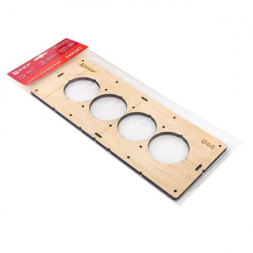 Шаблон для подрозетников c 4 отв. d68мм Expert EKF sh-d68-4 sh-d68-4