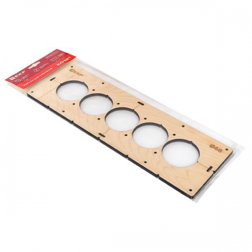 Шаблон для подрозетников c 5 отв. d68мм Expert EKF sh-d68-5 sh-d68-5