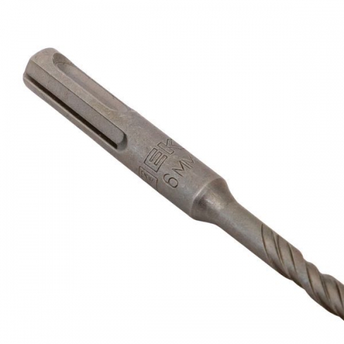 Бур по бетону SDS-plus 6х110мм 2 резца 4S спираль Master EKF db-6-110-2x4 db-6-110-2x4
