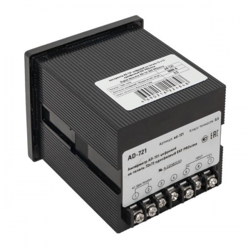 Амперметр цифровой AD-721 1ф на панель 72х72 EKF ad-721 ad-721