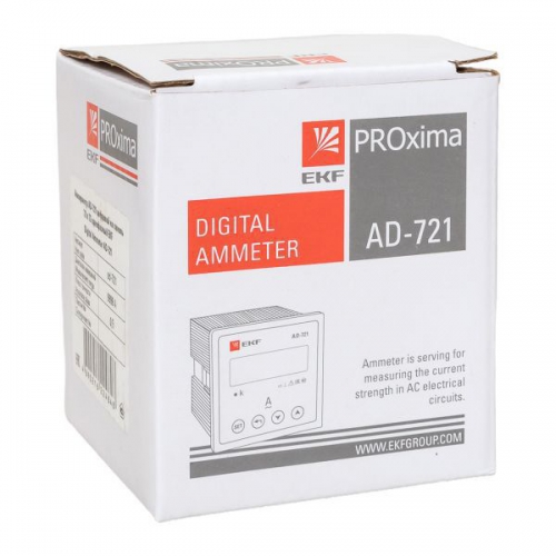 Амперметр цифровой AD-721 1ф на панель 72х72 EKF ad-721 ad-721