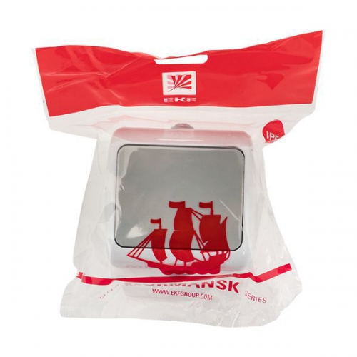 Выключатель 1-кл. ОП Мурманск 10А IP54 сер. EKF EFV10-021-30-54 EFV10-021-30-54