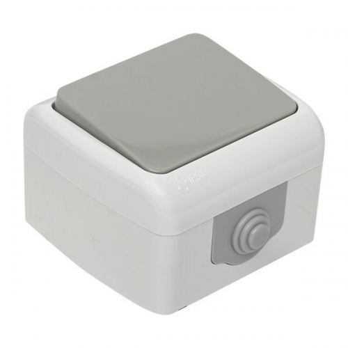 Выключатель 1-кл. ОП Мурманск 10А IP54 сер. EKF EFV10-021-30-54 EFV10-021-30-54