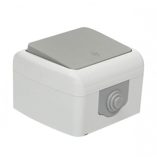 Переключатель проходной 1-кл. ОП Мурманск 10А IP54 сер. EKF EFV10-025-30-54 EFV10-025-30-54