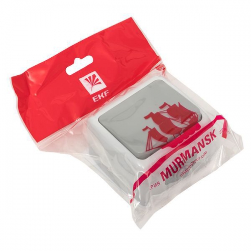 Кнопка звонка 1-кл. ОП Мурманск 10А IP54 сер. EKF EFZ10-026-30-54 EFZ10-026-30-54