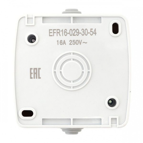 Розетка 1-м ОП Мурманск 16А IP54 с заземл. защ. шторки с крышкой сер. EKF EFR16-029-30-54 EFR16-029-30-54