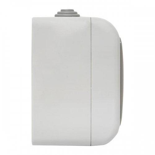 Розетка 2-м ОП Мурманск 16А IP54 с заземл. защ. шторки с крышкой сер. EKF EFR16-129-30-54 EFR16-129-30-54