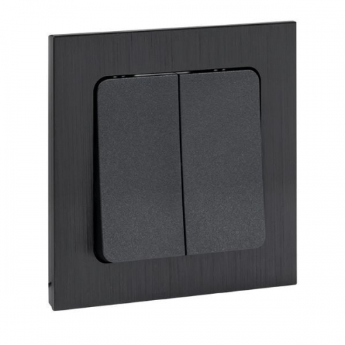 Выключатель 2-кл. Стокгольм 10А механизм черн. PROxima EKF EZV10-023-10 EZV10-023-10