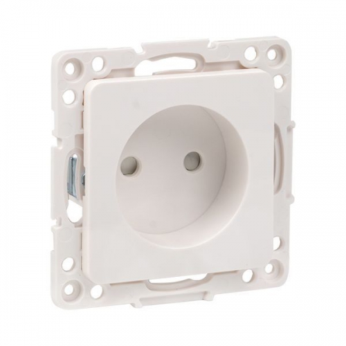 Розетка 1-м СП Стокгольм 10А IP20 без заземл. защ. шторки механизм бел. PROxima EKF EYR10-022-10 EYR10-022-10