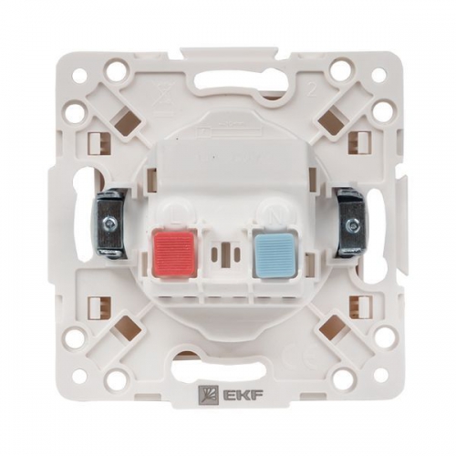 Розетка 1-м СП Стокгольм 10А IP20 без заземл. защ. шторки механизм бел. PROxima EKF EYR10-022-10 EYR10-022-10