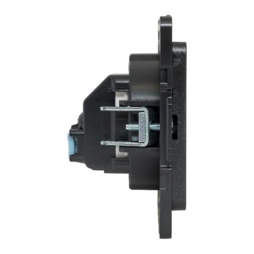 Розетка 1-м СП Стокгольм 10А IP20 без заземл. защ. шторки механизм черн. PROxima EKF EZR10-022-10 EZR10-022-10