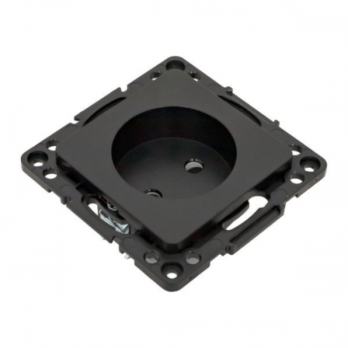 Розетка 1-м СП Стокгольм 10А IP20 без заземл. защ. шторки механизм черн. PROxima EKF EZR10-022-10 EZR10-022-10