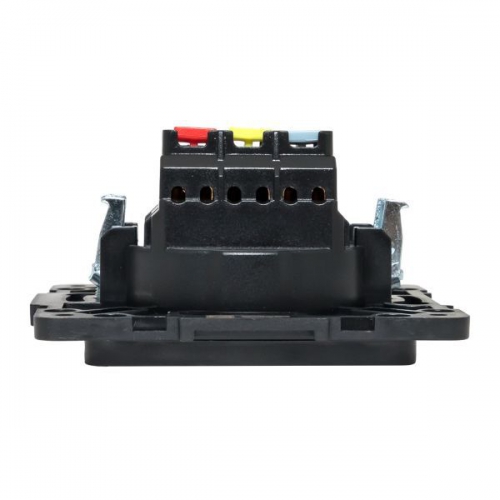 Розетка 1-м СП Стокгольм 16А IP20 с заземл. защ. шторки механизм черн. PROxima EKF EZR16-028-10 EZR16-028-10