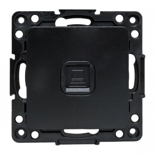 Розетка компьютерная 1-м Стокгольм RJ45 механизм черн. PROxima EKF EZK01-035-10 EZK01-035-10