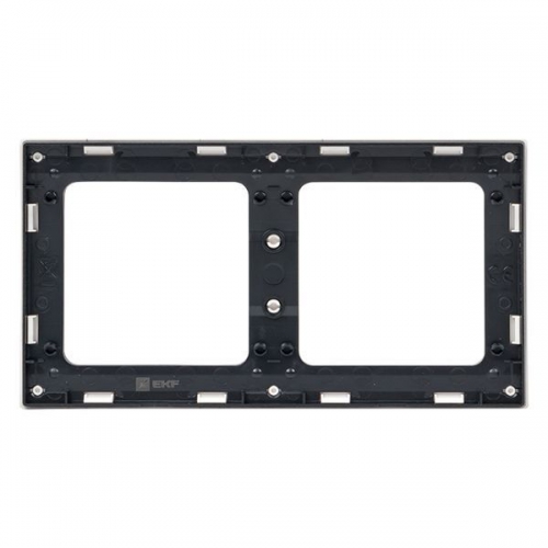 Рамка 2-м Стокгольм бел. с линией цвета черн. PROxima EKF EXM-G-305-10 EXM-G-305-10