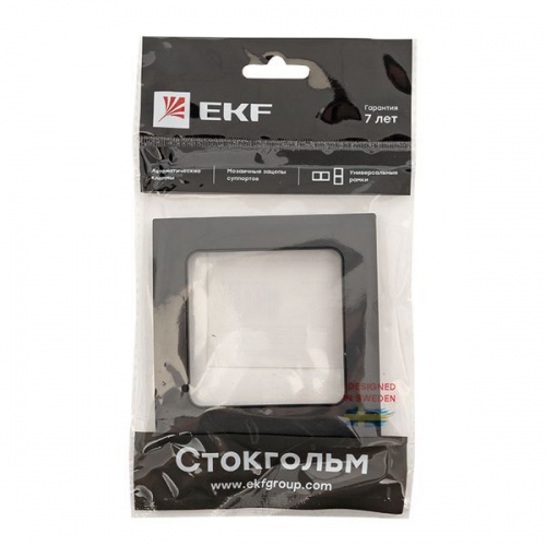 Рамка 1-м Стокгольм черн. PROxima EKF EXM-G-302-30 EXM-G-302-30