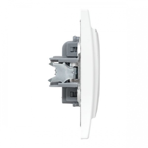 Розетка 1-м СП Минск 10А IP20 без заземл. защ. шторки бел. Basic EKF ERR10-022-100 ERR10-022-100