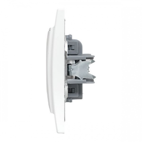 Розетка 1-м СП Минск 10А IP20 без заземл. защ. шторки бел. Basic EKF ERR10-022-100 ERR10-022-100