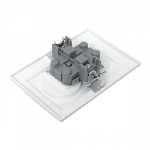 Розетка 2-м СП Минск 10А IP20 без заземл. защ. шторки бел. Basic EKF ERR10-102-100 ERR10-102-100