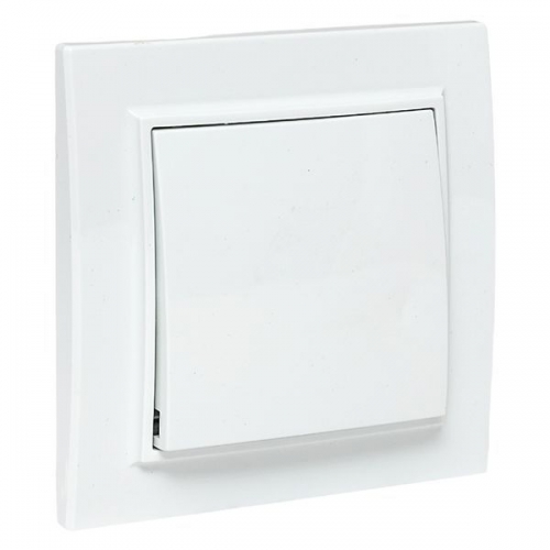 Выключатель 1-кл. СП Минск 10А IP20 бел. Basic EKF ERV10-021-10 ERV10-021-10