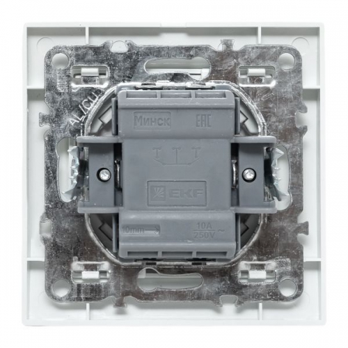 Выключатель 1-кл. СП Минск 10А IP20 с индикатором бел. Basic EKF ERV10-121-10 ERV10-121-10