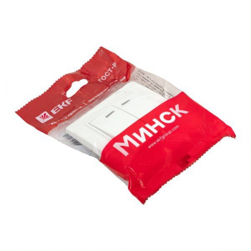 Выключатель 2-кл. СП Минск 10А IP20 с индикатором бел. Basic EKF ERV10-123-10 ERV10-123-10