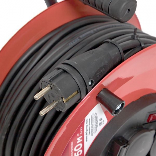 Удлинитель на катушке 4х50м с заземл. 16А IP44 Гефест 2.0 КГ 3х2.5 3.5кВт предохр. PROxima EKF UKG02-16-R325-4-50-IP44 UKG02-16-R325-4-50-IP44