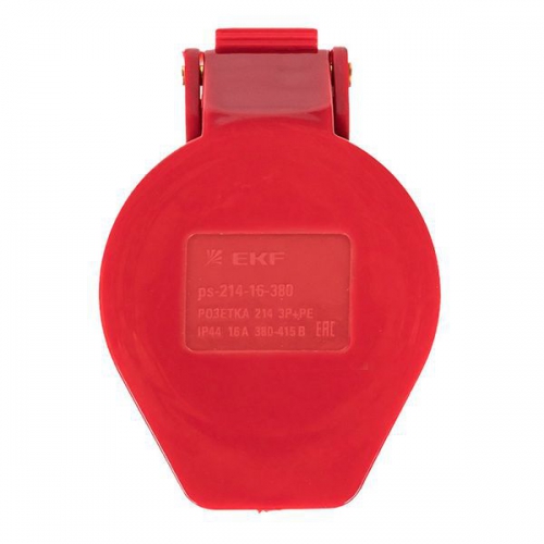 Розетка кабельная 16А 380В 3P+E IP44 EKF (214) ps-214-16-380 ps-214-16-380