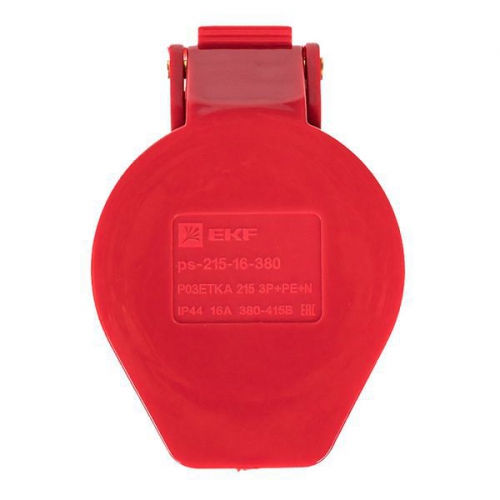 Розетка кабельная 16А 380В 3P+E+N IP44 EKF (215) ps-215-16-380 ps-215-16-380