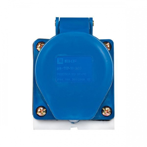 Розетка наруж. уст. 16А 220В 2P+E IP44 EKF (113) ps-113-16-220 ps-113-16-220