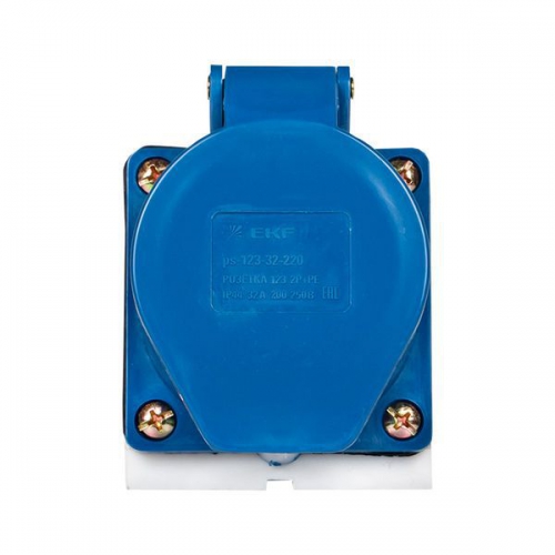 Розетка наруж. уст. 32А 220В 2P+E IP44 EKF (123) ps-123-32-220 ps-123-32-220