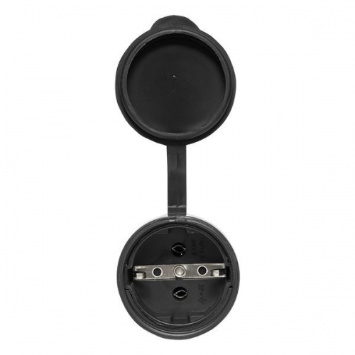 Розетка переносная 16А IP44 230В 2P+PE с защ. крышкой каучук PROxima EKF RPS-012-16-230-44-r RPS-012-16-230-44-r