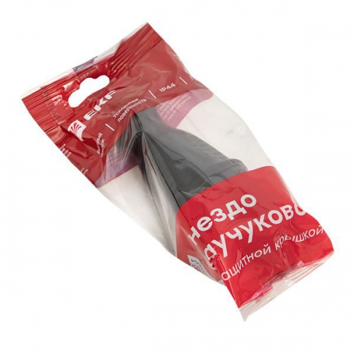 Розетка переносная 16А IP44 230В 2P+PE с защ. крышкой каучук PROxima EKF RPS-012-16-230-44-r RPS-012-16-230-44-r