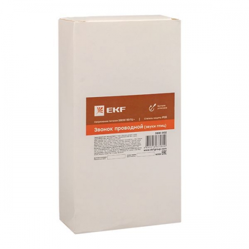 Звонок проводной 230В (Звуки птиц) EKF DBW-002 DBW-002
