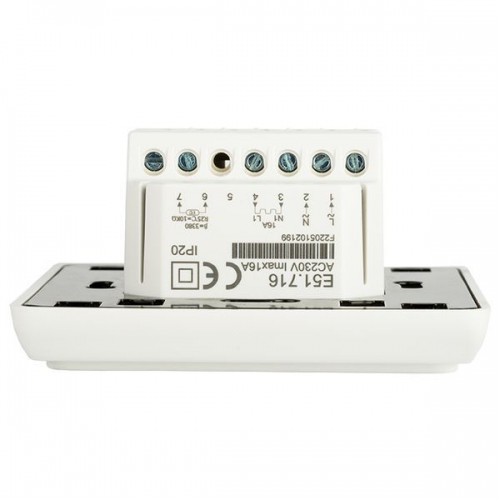 Термостат программируемый ETT-1 (HW-500; RTC 51.716; R51XT; ST-16) 3.6кВт 16А для теплых полов датчик пола; датчик воздуха бел. EKF ett-1 ett-1