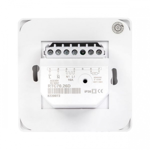 Термостат механический MTT-2 (OTN-1991; RTC 70.26; MST-1; R70XT; MT-26; M5.713) 16А 3.6кВт для теплых полов датчик пола бел. Basic EKF mtt-2 mtt-2