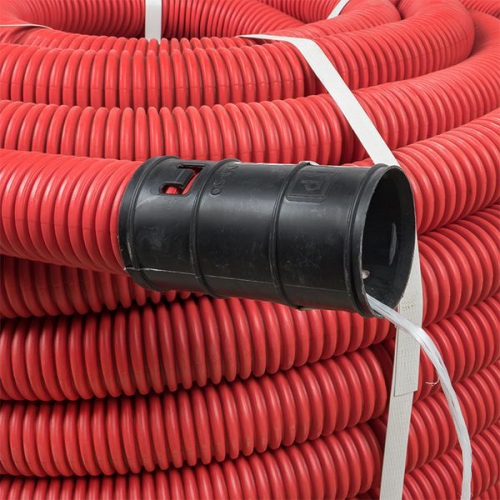 Труба гофрированная двустенная ПНД гибкая d50мм с протяжкой SN13 красн. (уп.50м) PROxima EKF tg2st-50-50m tg2st-50-50m