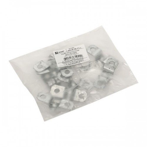 Скоба крепежная двухлапковая d10-11мм метал. (уп.10шт) PROxima EKF sm-2-10-11-r sm-2-10-11-r